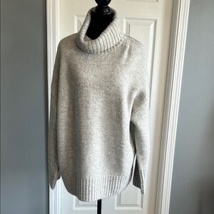 GB Girls Soft Gray Turtleneck Sweater